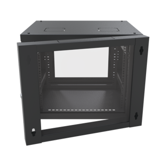 Gabinete Abatible de Pared (Con Marco Trasero) con Rack 19