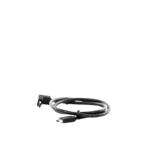 Cable HDMI 2.0  en Angulo de 90°  / 1 m / 4K@60Hz / HDR / 3D / HEC (Canal Ethernet HDMI) / ARC (Canal de Retorno de Audio / CEC / 32 canales de Audio / HDCP 2.2 / Dolby Atmos / 18 Gbps / Blindaje Múltiple