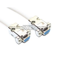 Cable Null Modem DB9 hembra a DB9 hembra de 40 m