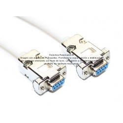 Cable Null Modem DB9 hembra a DB9 hembra de 3 m