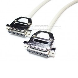 Cable paralelo DB25 hembra a DB25 hembra de 1.5 m