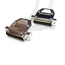 Cable paralelo DB25 macho a macho 1.5 m