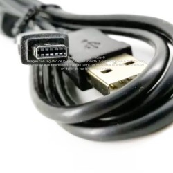 Cable USB para cámara Casio conector 12 pines