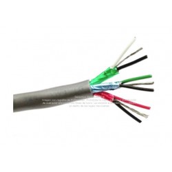 Cable Belden 3x(2x22) AWG blindado 8777 tres pares trenzados y blindados, venta por metro