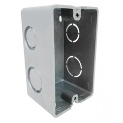 Caja "chalupa" empotrable 2x4 in para tapa 1 gang 