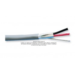 Cable Belden 2x20 AWG blindado 5400FE multifilar para control, voz y datos, venta por metro