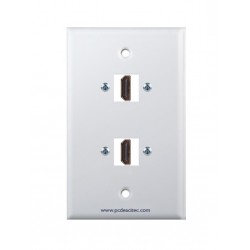 Placa Tapa 2 HDMI en ABS