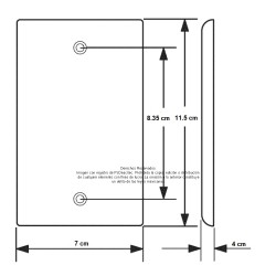 Placa Tapa HDMI 4k pigtail + USB 3.0 en Acero Inoxidable