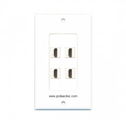 Placa Tapa Decora 4 HDMI en ABS