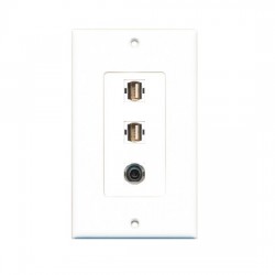 Placa Tapa decora ABS puertos 2 USB 2.0 + Jack audio 3.5 mm