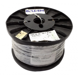 Bobina Belden Cable 2x18 AWG blindado 5300FE para control, voz y datos, 305 m