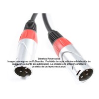 Cable para Micrófono Balanceado XLR macho a macho SoundKing de 10 m