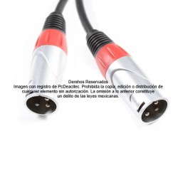 Cable para Micrófono Balanceado XLR macho a macho SoundKing de 2 m