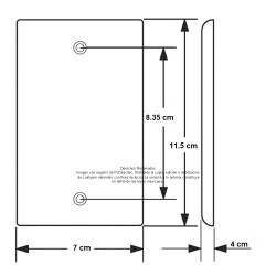 Placa Tapa VGA Acero Inoxidable grado alimenticio