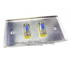 Placa Tapa doble VGA en Aluminio