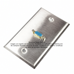 Placa Tapa VGA Acero Inoxidable grado alimenticio