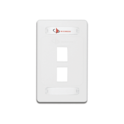 Placa de Pared Modular 10G MAX de 2 Salidas, Color Blanco