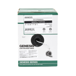 Bobina de 305 Metros /  Cable de Cobre / 4 x 22 AWG / Tipo CM-CL2 / Para Interior / Color Blanco / Para Aplicaciones de Alarmas de Intrusión y Automatización