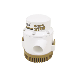 Bomba sumergible de achique serie gold de 3700 galones por hora a 12 Volts de corriente directa.