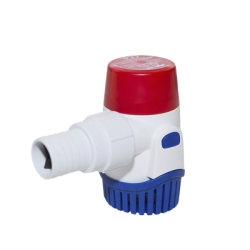 Bomba sumergible de achique de 500 galones por hora a 24 Volts de corriente directa.