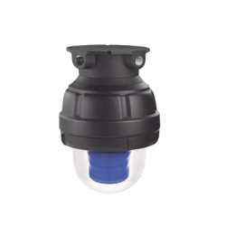 Luz de advertencia LED a prueba de explosión adecuado para su uso en Clase I, Div. I, Grupos C y D; Clase I, Div. 2, Grupos A, B, C y D; Clase II, Div. 1, Grupos E, F y G; Clase III, color Azul, 24 VCD