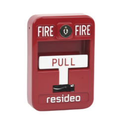 Estación de jalón convencional de acción simple color roja con cerradura