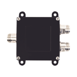Separador TAP -7 dB con rango de frecuencia de 700 a 2500 MHz. Ideal para separar las antenas a diferentes longitudes de cable coaxial. 50 Ohm. Conectores N Hembra. 