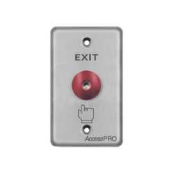 Botón tipo Hongo / Redondo Color Rojo con LED / Estético / NO y COM