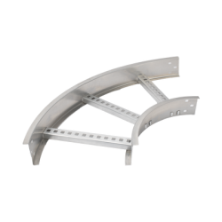 Curva Horizontal de Aluminio de 90° Perfil Z / Peralte 3 1/4