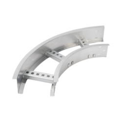 Curva Horizontal de Aluminio de 90° Perfil Z / Peralte 3 1/4