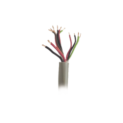 Bobina de Cable de 500 Metros / Color Gris / Sistemas de Alarmas de Intrusión y Control de Acceso / 5 Pares Calibre 22 / 1 Par Calibre 18 / Intemperie