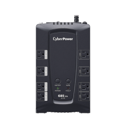 UPS de 685 VA/390 W, Topología Línea Interactiva, Entrada 120 Vca NEMA 5-15P, Tipo Gabinete Compacto, Con 8 Tomas NEMA 5-15R
