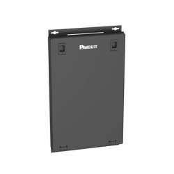 Punto de Consolidación Para 24 Puertos, Con Espacio para 1 UR , Instalación en Piso, Pared o Techo, Fabricado en Acero, Color Negro