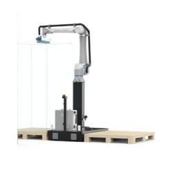Solución de Paletizado Dobot / Carga Máxima 20 kg / Cadencia 8-13 Piezas/min / Visualización 3D en Tiempo Real / Configuración en 30 Min / IP54