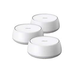 KIT 3 Routers Inalámbrico MESH Interior para Hogar / Doble Banda Wi-Fi 7 BE3600 Mbps / 2 Puerto 2.5 Gigabit WAN/LAN / 4 Antenas Internas / Operación Multi-Link MLO / Administración Mediante la App Deco (iOS, Android) / HomeShield