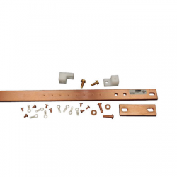 Kit de Barra de Tierra Física, Para Rack de 19 in, Fabricada en Aleación de Cobre Electrolítica Resistente