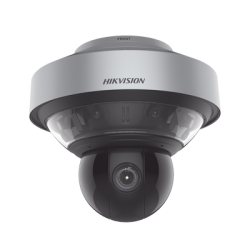 Domo PanoVu series / Vista Panorámica 180° / 4 Lentes de 4 Megapixel + PTZ 4 Megapixel de 40X Zoom / Posicionamiento 3D / IP67 / IK10 / WDR 120 dB / EIS / Autoseguimiento / 250 mts IR / 36 VCD
