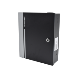 Controlador de Acceso para 1 Puerta y  2 Lectores  / Fácil Administración con Software Gratuito / Incluye Gabinete y Fuente de Alimentación 12Vcc/8A / 10,000 Tarjetas / 50,000 Eventos 