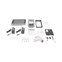 Kit de Videoportero IP PoE Estandar con llamada a App de Smartphone (Hik-Connect) / Apertura con Tarjeta MIFARE / Frente de calle IK08 & IP65 / Soporta 2 puertas