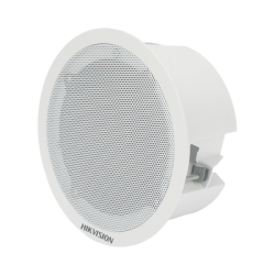 Altavoz Secundario para Montaje en Plafón / 3 Watts / 8 Ohms / Compatible con Altavoz IP HIKVISION / Uso en Interior
