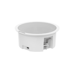 Altavoz IP Montaje en Plafón / 3 Watts / 8 Ohms / PoE+ / Integración con Hik-Central Professional / Reproducción de Audio vía Red / Bluetooth