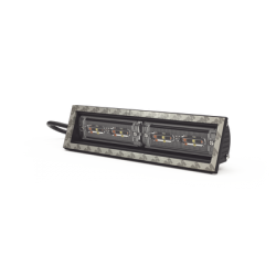 Luz direccional cubierta de ventana, 12-24 Vcc, 2 cabezales dual color, Rojo/Claro/Azul/Claro