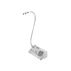 Sistema de Intercomunicación | Ideal para Ventanillas | Audio de voz de dos vías | 12V/1A 2W | Micrófono Interior + Micrófono Exterior