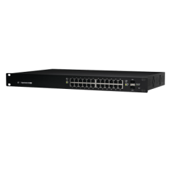 Switch EdgeMAX Administrable de 24 Puertos Gigabit con PoE+/PoE Pasivo 24V + 2 Puertos SFP, 500 W