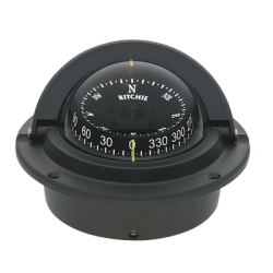 Brújula serie Voyager en color negro, cuenta con iluminación nocturna color verde.
