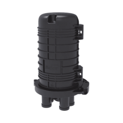 Caja de Distribución de Fibra Óptica Vertical tipo Domo, hasta 48 empalmes, Exterior, IP68