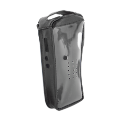 Funda Reforzada de piel con frente transparente para radios TK-2212, TK-2212L, TK-3212 y TK-3212L. 