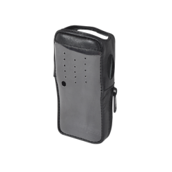 Funda de Piel Reforzada, Versión 2 de Fácil Acceso y Cubierta Frontal de Plástico Transparente para los Radios TK-2000KV2, TK-3000KV2