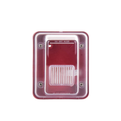 Cubierta para instalar sirenas estrobo en exterior compatible con estrobos sirenas Hochiki color rojo