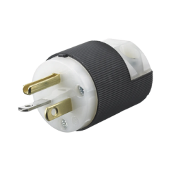 Clavija Entrada Recta/ 20 A 125 V/ 2 Polos 3 Hilos/ Nema 5-20 P/ Grado Industrial- Comercial.